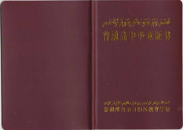 新疆2000年高中毕业证样本（2000年新疆高中毕业证原版图片）