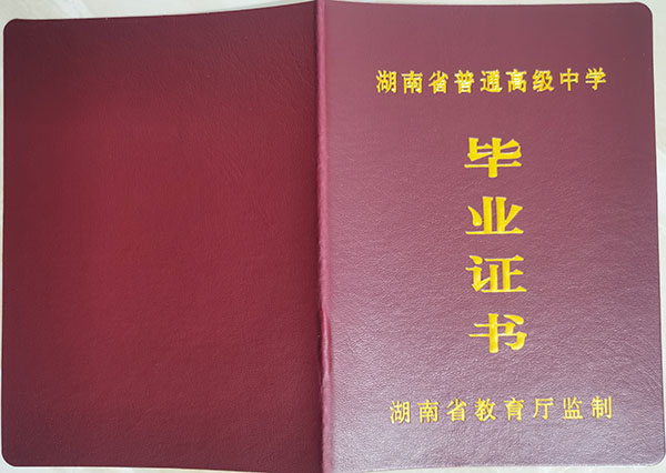 湖南省08年高中毕业证样本（2008年高中毕业证是什么样子）