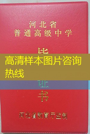 石家庄市高中毕业证样本图片